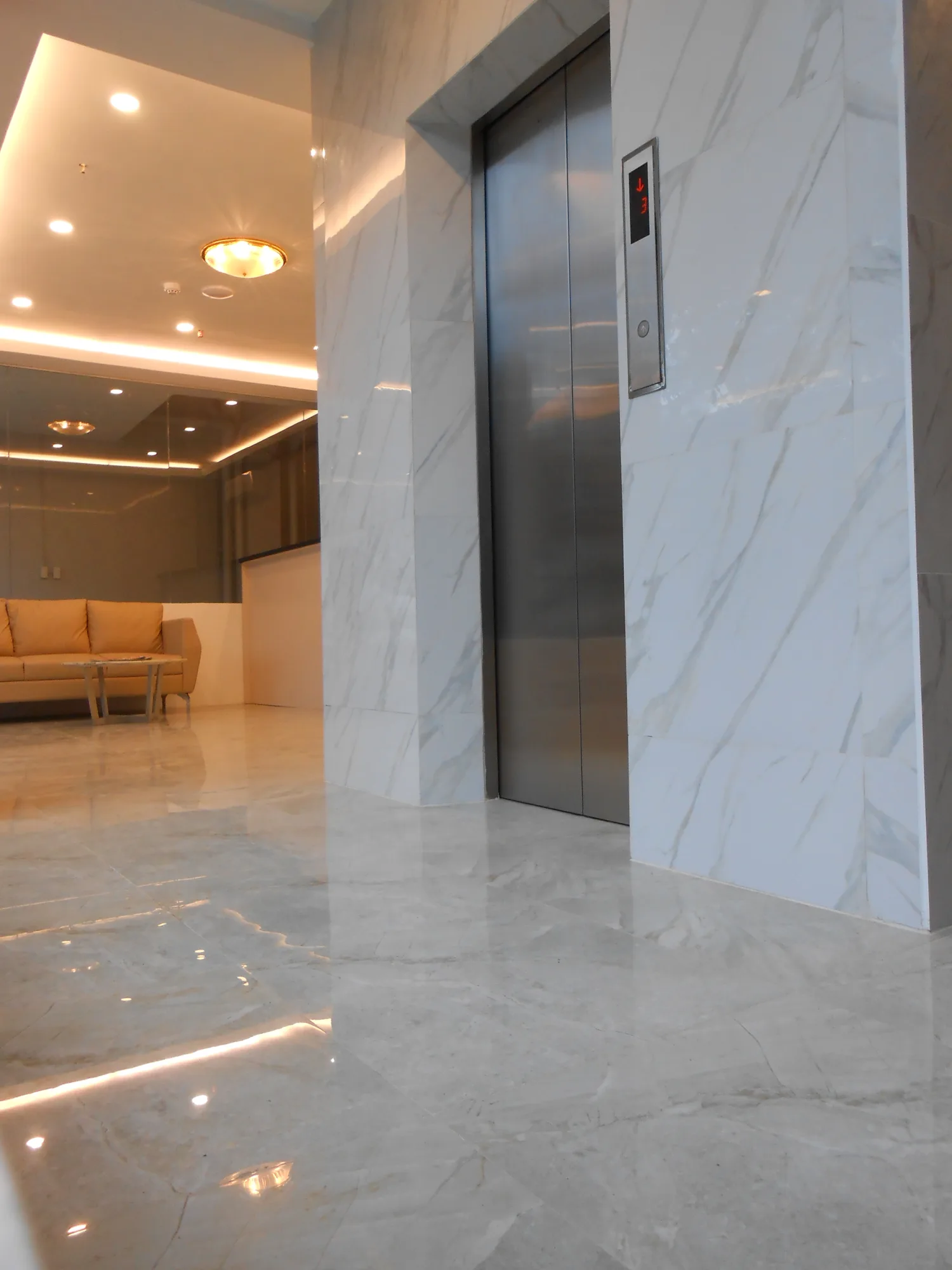Elevator corridor inside Rublin Hotel Cebu