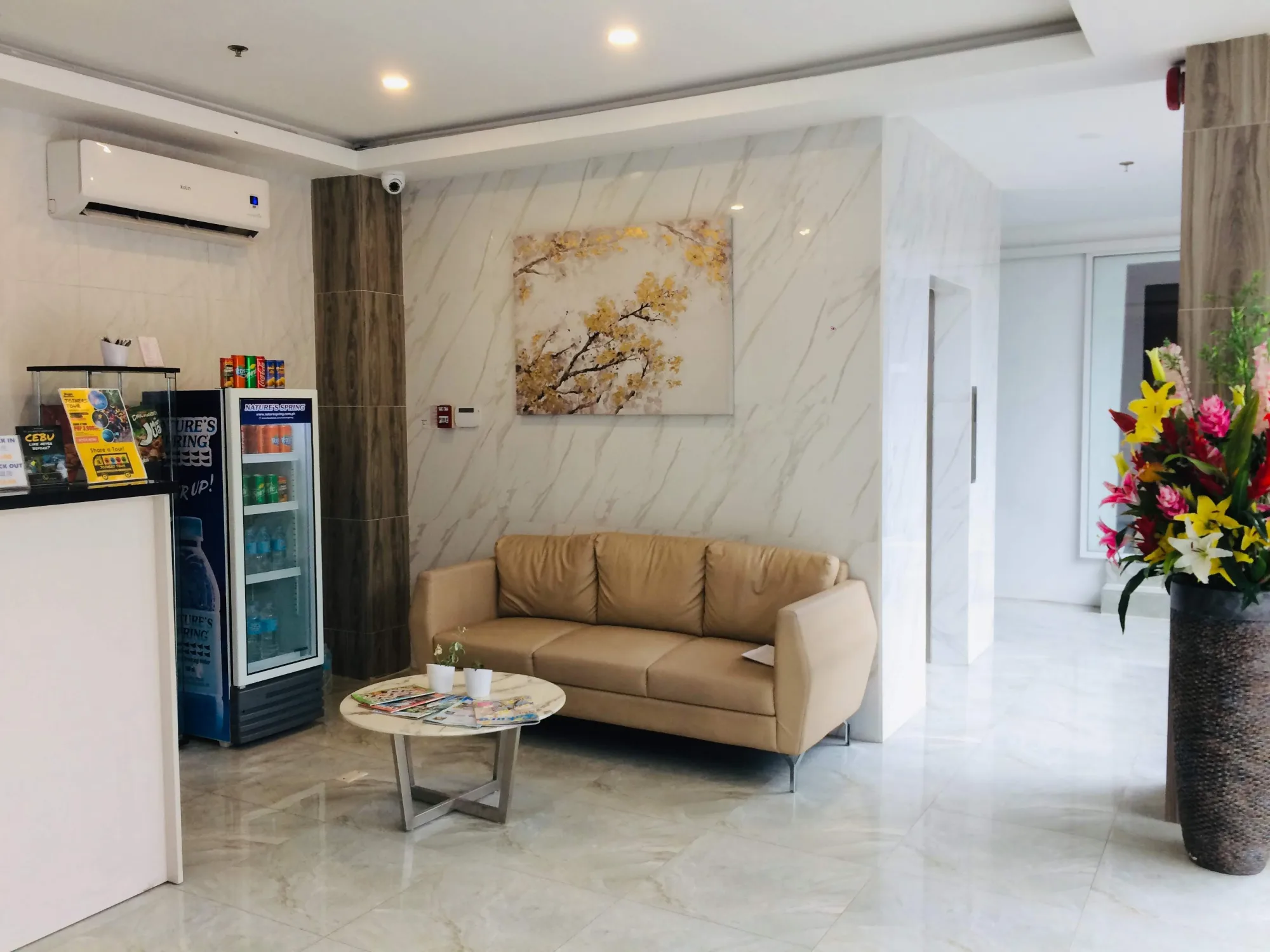 Welcoming lobby sitting area at Rublin Hotel Cebu